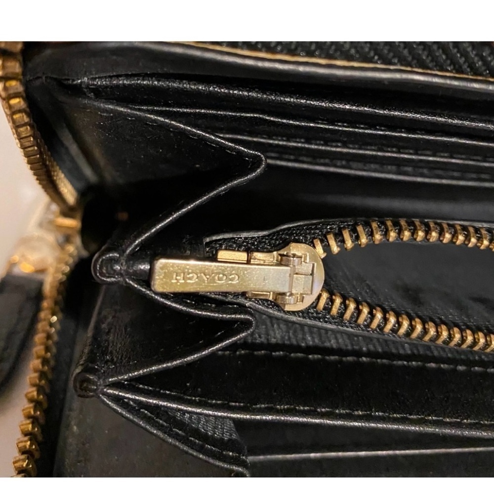 Coach vintage leather print wallet - Picture 7 of 11